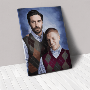 Poster - Canvas The Step Brothers Person Portrait Photo Upload, Personalized Canvas, Poster Custom Design Wall Art - Love Mine Gifts