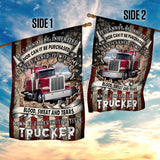 Truck Driver Trucker American US Flag | Garden Flag | Double Sided House Flag