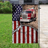 Trucker American US Flag | Garden Flag | Double Sided House Flag