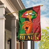 Unapologetically Black Flag | Garden Flag | Double Sided House Flag