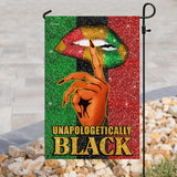 Unapologetically Black Flag | Garden Flag | Double Sided House Flag