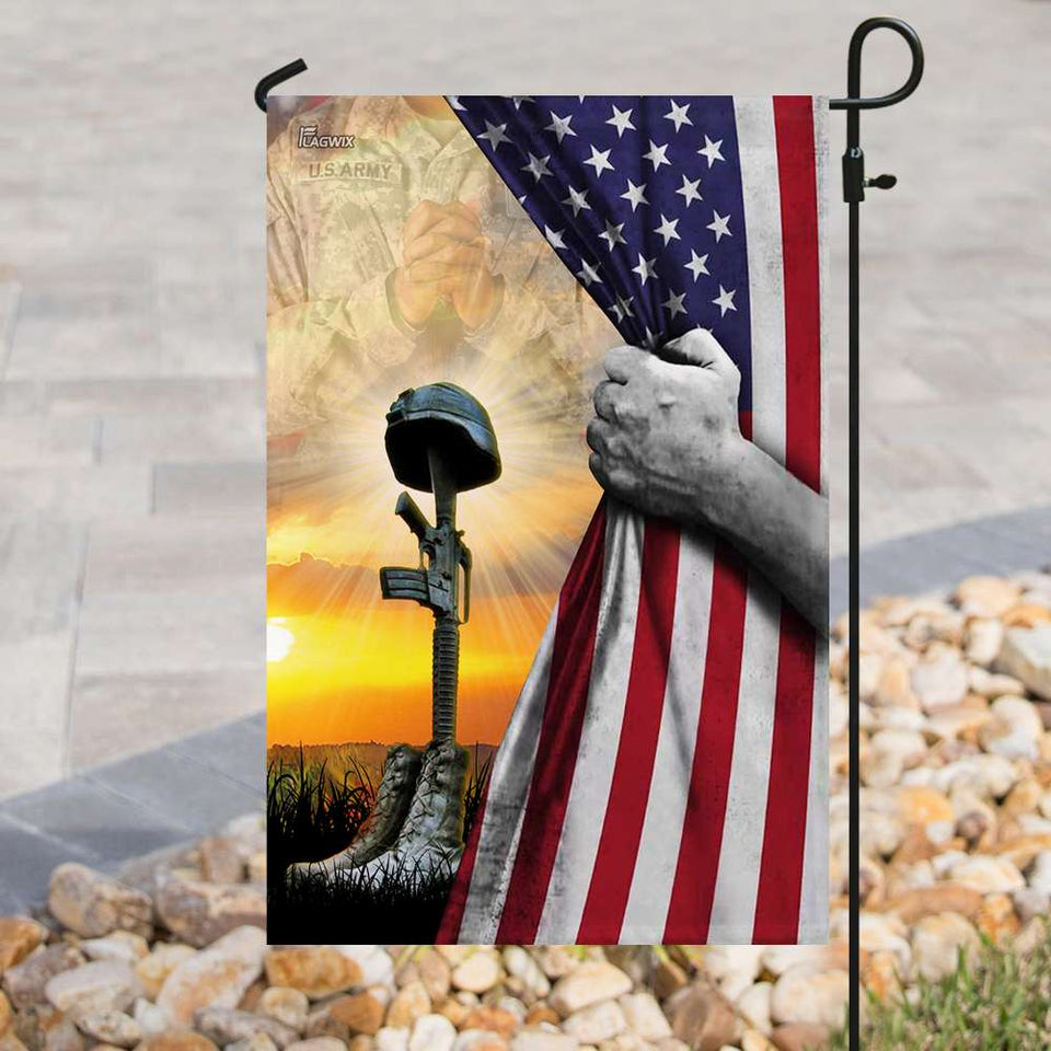 United States Army Fallen Soldiers Memorial Flag | Garden Flag | Double Sided House Flag