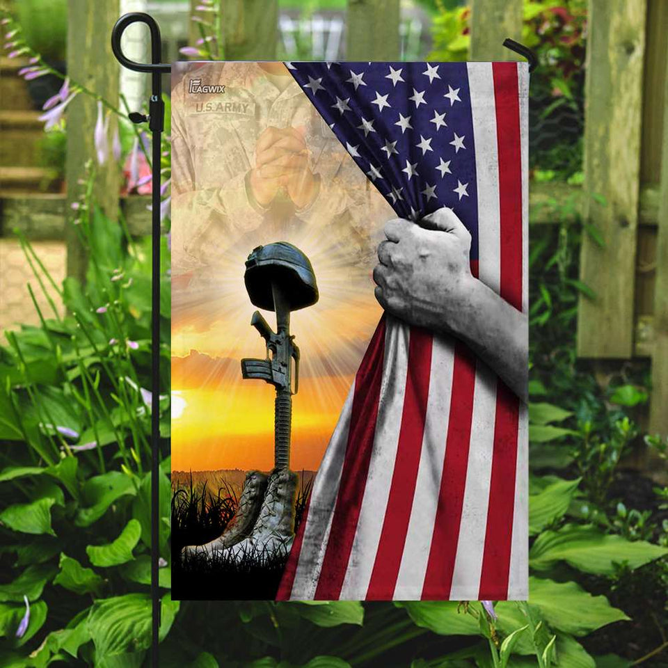United States Army Fallen Soldiers Memorial Flag | Garden Flag | Double Sided House Flag