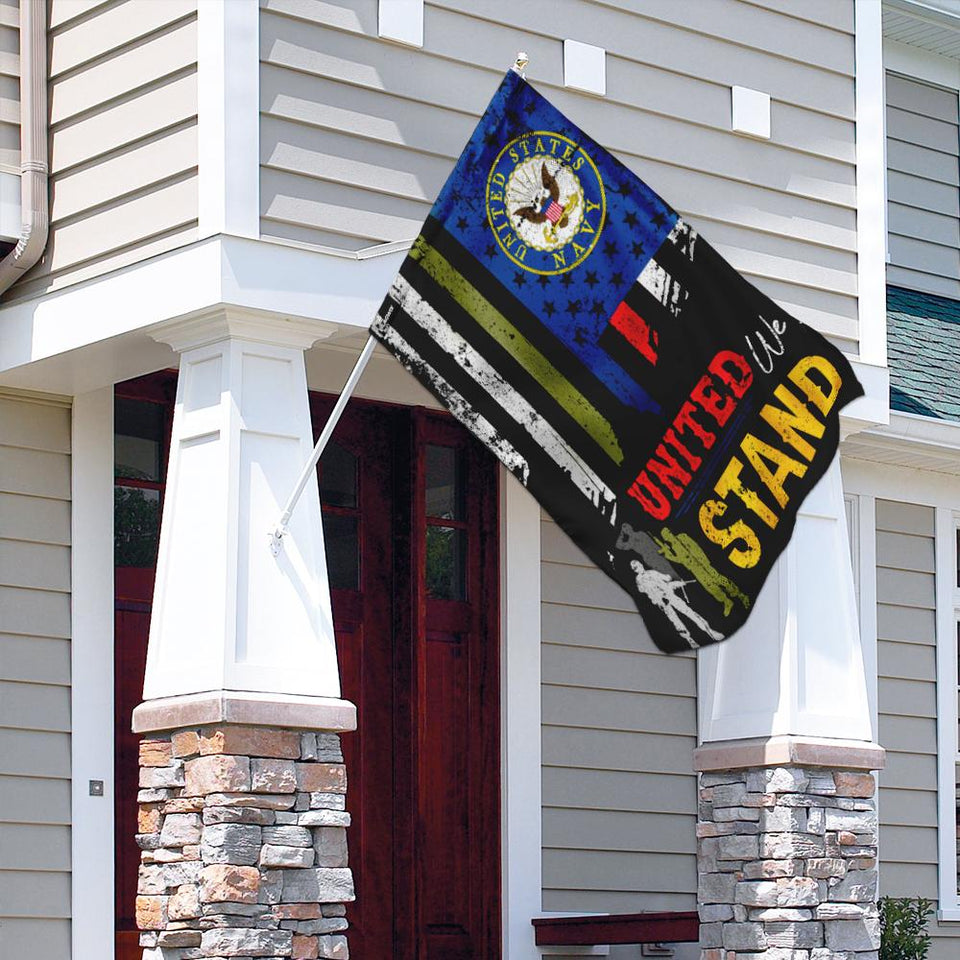 United We Stand U.S. Navy Flag | Garden Flag | Double Sided House Flag