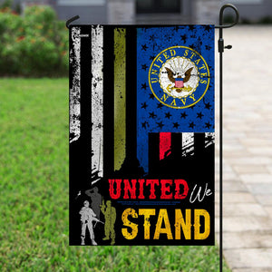 United We Stand U.S. Navy Flag | Garden Flag | Double Sided House Flag