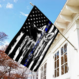 We Back The Blue Police Flag | Garden Flag | Double Sided House Flag