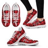 Shoes Sneaker Nurse Plaid Christmas Sneakers, Sneaker Personalized Shoes Custom Name, Text for Women, Men - Love Mine Gifts