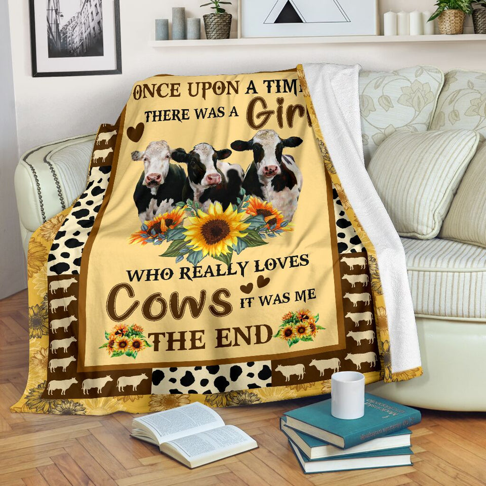 who really loves cows it was me blanket