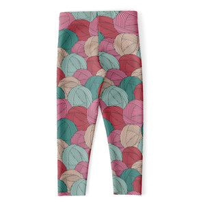 Yarn Balls Pattern Print Women's Capri Leggings