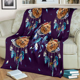 Yorkshire dream catcher blanket comback with purple