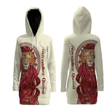 Apparel November Queen 3D All Over Printed Hoodie Dress For Women 3D All Over Printed Custom Text Name - Love Mine Gifts